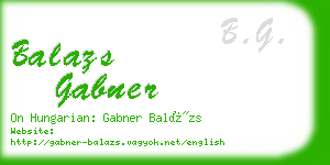 balazs gabner business card